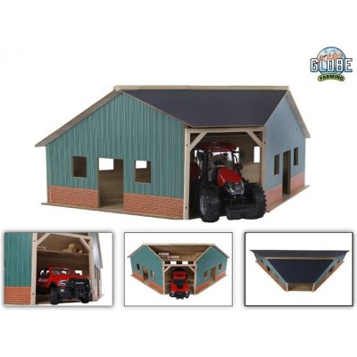 BRUDER Garáž/farma dřevěná 38x100x38cm v krabičce pasuje k hračkám a traktorům 1:16 – Hledejceny.cz