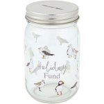 Cooksmart ® Coastal Birds kasička průhledná stříbrná – Zboží Dáma