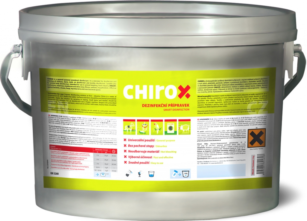 Bochemie Chirox dezinfekce 3 kg od 1 779 Kč - Heureka.cz