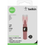 Belkin F8J241bt04-PNK DuraTek Plus USB-C/USB-C, 1,2m, růžový