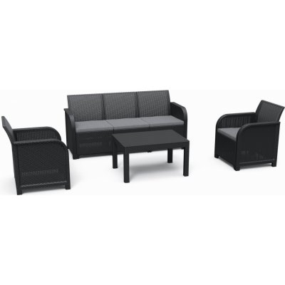 KETER ROSALIE 5 SEATER Set zahradní, grafit/šedá 17210742 – Hledejceny.cz