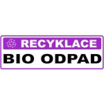 Walteco Recyklace - Bio odpad, 290x100mm, samolepka , 20102 – Zboží Mobilmania