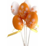 Plastové vajíčko oranžové/bílé 6 cm zápich, sada 6 ks – Hledejceny.cz