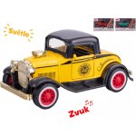 Mikro trading Sestavený kovový model auta old timer na zpětný chod se světlem a zvukem – Sleviste.cz