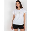 Dámská Trička RUE PARIS tričko s potiskem vážky rv-bz-8952.06 white