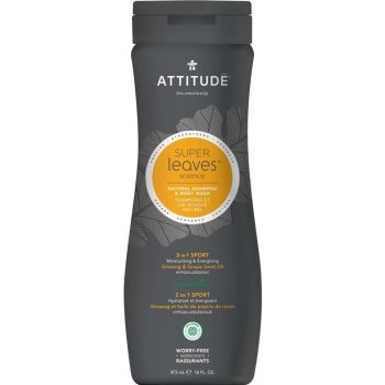 Attitude Super leaves normální vlasy pánský Shampoo & tělové mýdlo 473 ml