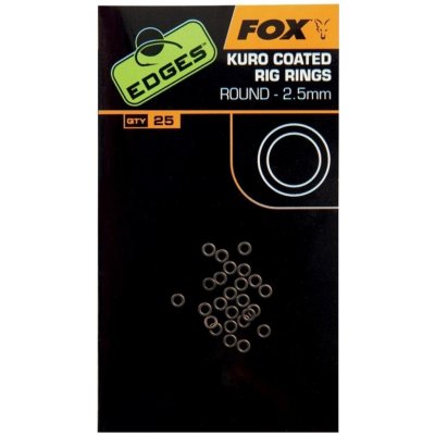 Fox kroužky EDGES Kuro Coated Rig Rings 2,5 mm – Zboží Mobilmania