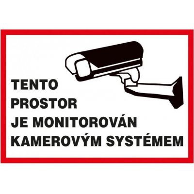 Tabulka bezpečnostní - Tento prostor je monitorován kam. systémem – Zbozi.Blesk.cz
