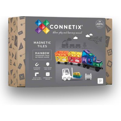 Connetix Pastel Transport 50 ks – Zbozi.Blesk.cz