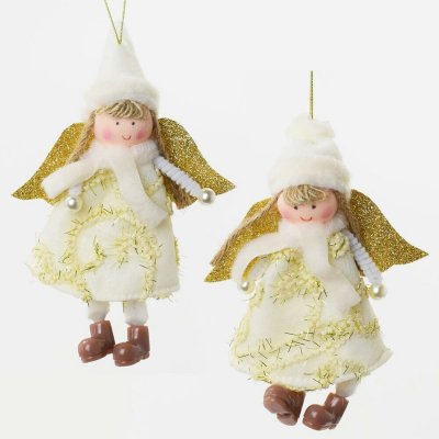 ZÁVĚS ANDĚL TEXTIL MIX 16CM – Hledejceny.cz