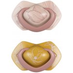 Canpol babies dudlík silikon symetrický Light touch Gold 2ks růžová – Zboží Dáma