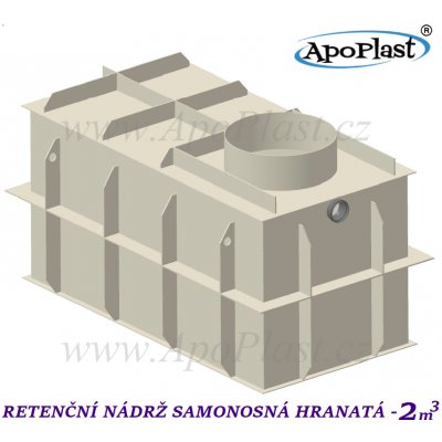 ApoPlast Retenční samonosná hranatá 2m³ – Zboží Mobilmania
