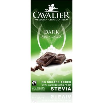 Cavalier Čokoláda DARK 85% slazená stévií 85 g