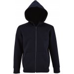 Sol's Stone zipová mikina s kapucí a klokanními kapsami modrá námořní – Zboží Dáma