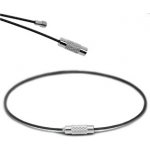 Šperky4U Černé ocelové lanko struna na krk OPE1181-K – Zboží Dáma