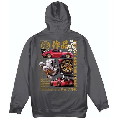 Dgk Beauty And The Beast Hoodie Charcoal – Zboží Dáma