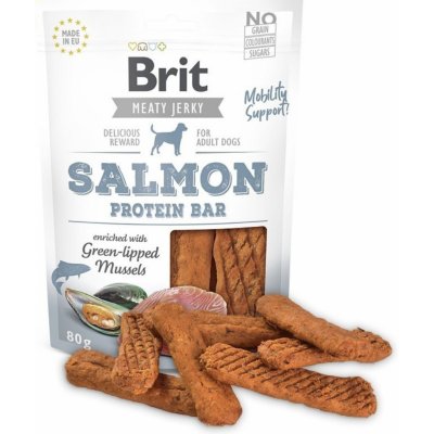 Brit Jerky Salmon Protein Bar 80 g – Zboží Mobilmania