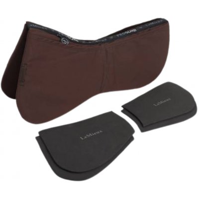 LeMieux Tlumící korekční dečka s kapsami ProSorb Plain 2 Pocket Half Pad Brown – Zboží Dáma