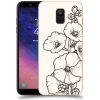 Pouzdro a kryt na mobilní telefon Samsung Pouzdro ACOVER Samsung Galaxy A6 A600F s motivem Flower