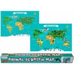 Stírací mapa světa se zvířaty – Sleviste.cz