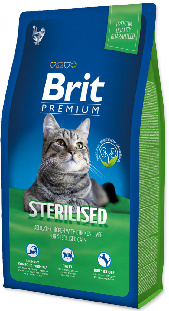 Brit Premium Cat Sterilised kuřecí 8 kg