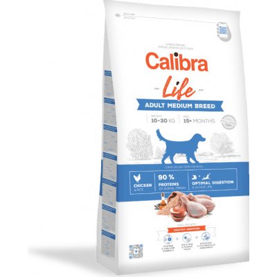 Calibra Dog Life Adult Medium Breed Chicken 3 x 12 kg – Sleviste.cz