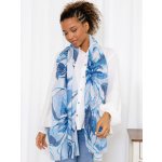 Classic Scarf šála modrá velké květy – Zboží Dáma