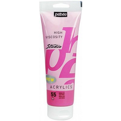 Pebeo Akrylové barvy Studio Acrylics 100 ml 055 transparent sytá růžová – Zboží Dáma