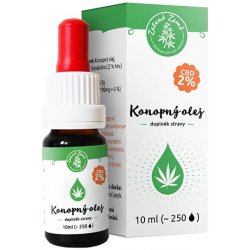 Zelená Země CBD konopný olej 2% 10 ml