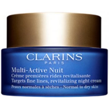 Clarins Multi-Active (Revitalizing Night Cream) revitalizační noční krém proti jemným vráskám pro normální a suchou pleť 50 ml