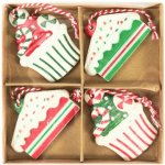 Textilomanie Sada 4 ks vánočních ozdob CHRISTMAS PATISSERIE 6 cm – Hledejceny.cz
