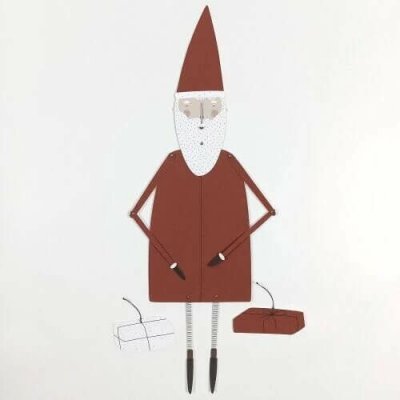 Santa vánoční pohyblivá vystřihovánka loutka – Hledejceny.cz