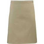 Premier Workwear Středně dlouhá keprová zástěra do gastro provozu khaki světlá 70 x 50 cm PW151 – Hledejceny.cz