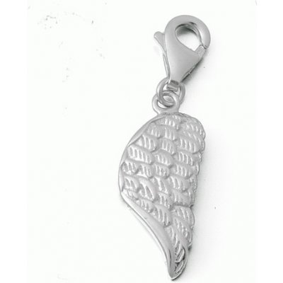 Zlatnictví Zlatíčko Stříbrný přívěsek s karabinkou křídlo AGP10 – Hledejceny.cz