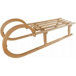 Acra Dřevěné sáňky 100 cm A2044/100 s dřevěným sedákem – Zboží Dáma