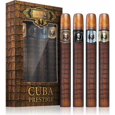 Cuba Prestige Gold EDT 35 ml + Red EDT 35 ml + Blue EDT 35 ml + Orange EDT 35 ml dárková sada – Zbozi.Blesk.cz