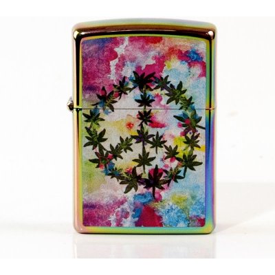 ZIPPO Rainbow color cLeaf and Peacec – Hledejceny.cz