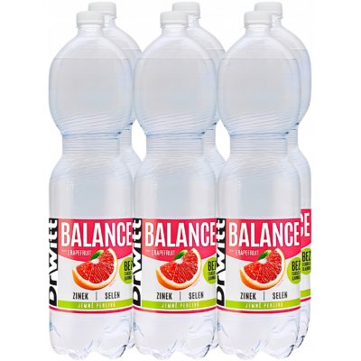 DrWitt Balance Grapefruit jemně perlivá 6 x 1,5 l – Hledejceny.cz