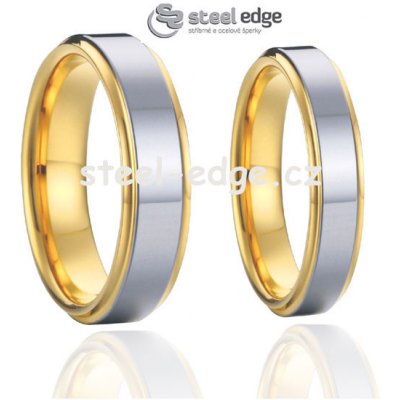 Steel Wedding Snubní prsteny chirurgická ocel SPPL011 – Zboží Mobilmania