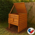 Tonap dřevěný kompostér 1200 l TP55478