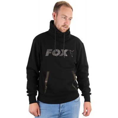 Fox Mikina Black Camo Print High Neck