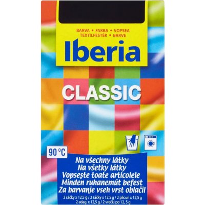 Iberia Classic Barva na textil černá 2 x 12,5 g – Zboží Dáma