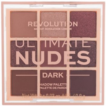 Makeup Revolution Ultimate Nudes Eyeshadow Palette Paletka očních stínů Dark 8,1 g