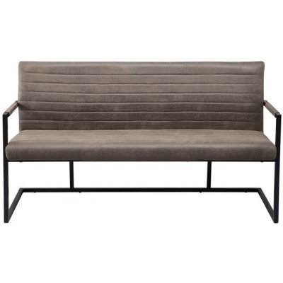 Interior DE Stolová lavice IMPERIAL 160 cm vintage taupe mikrovlákno LVC42275 – Zboží Dáma