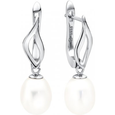 Gaura Pearls stříbrné náušnice s bílou perlou Paloma SK22110EL/W bílá