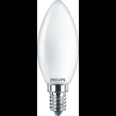 Philips Lighting 27217000 LED Energetická třída EEK2021 F A G E14 4.3 W = 40 W teplá bílá – Zboží Mobilmania