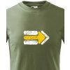 Dětské tričko Canvas dětské tričko Turistická šipka žlutá, Military 69