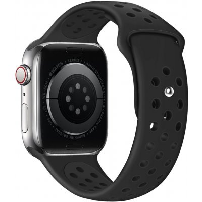 Eternico Sporty pro Apple Watch 42mm / 44mm / 45mm Solid Black and Blue AET-AWSP-BlBl-42 – Hledejceny.cz