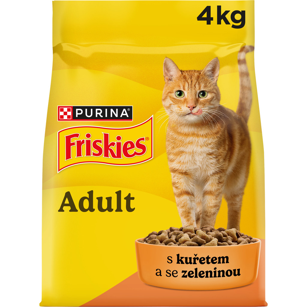 Friskies Adult Cat s kuřecím a zeleninou 4 kg