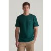 Pánské Tričko Gant TEXTURED RIB SS TSHIRT zelená